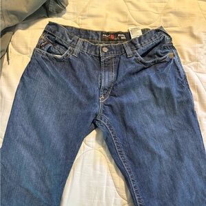 Boot cut blue jeans
